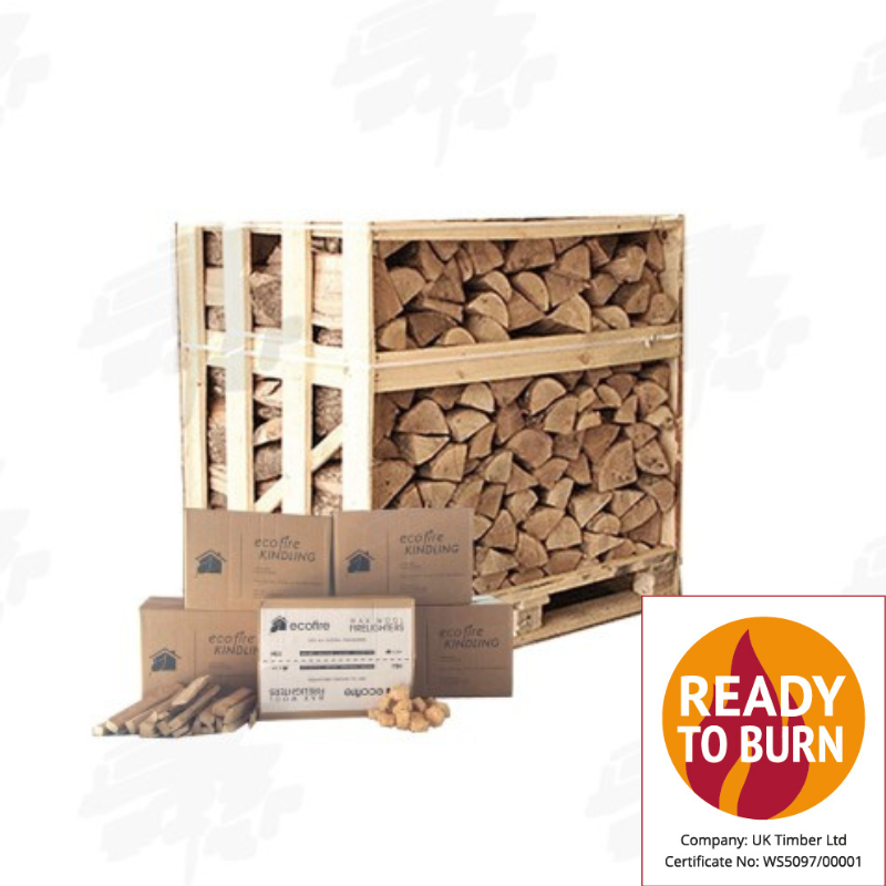 Crate Of Kiln-Dried Mixed Hardwood Firewood